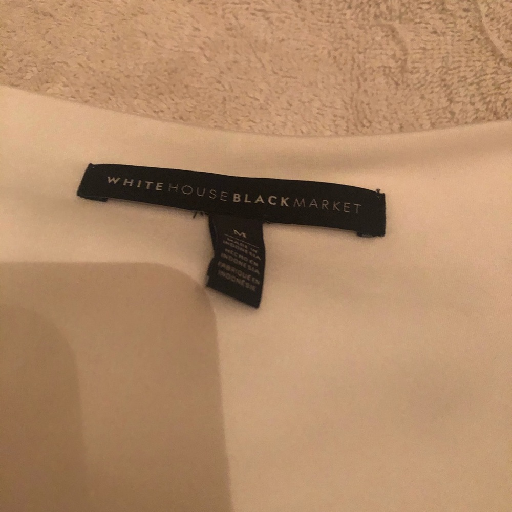 White House Black Market Blouse (white) - Picture 2 of 2